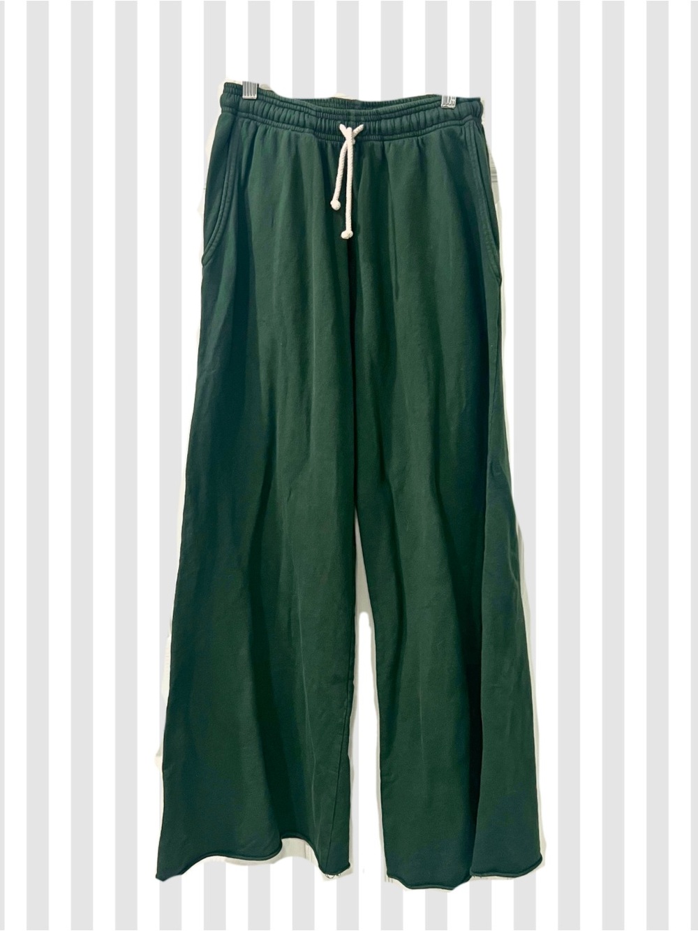 Big Bud Press Forest Green Wide-Leg Drawstring Sweatpants